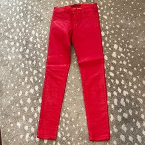 J Brand Fiery Red Denim. Size 25